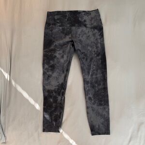 Lululemon Grey & Black Tie-Dye Align Leggings